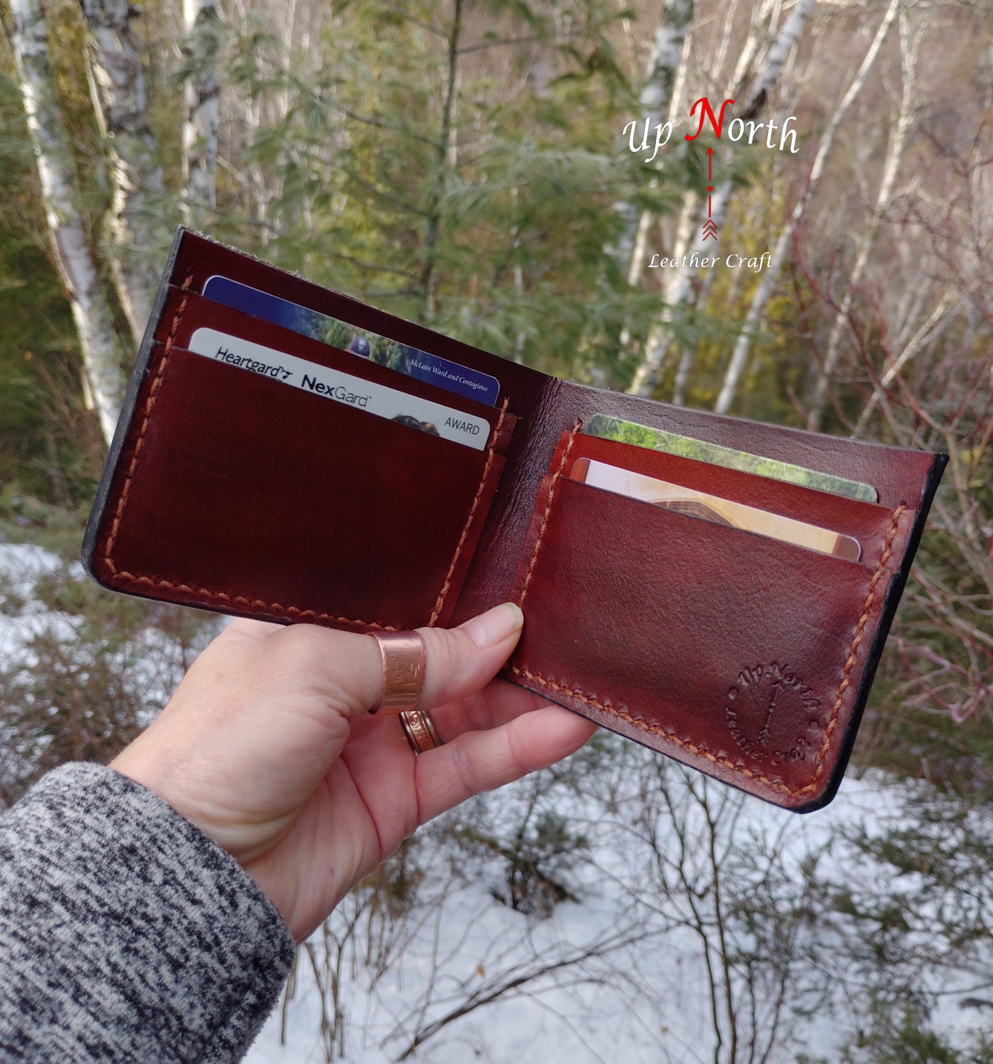 (01MW25) Men's Leather Wallet - Camouflage