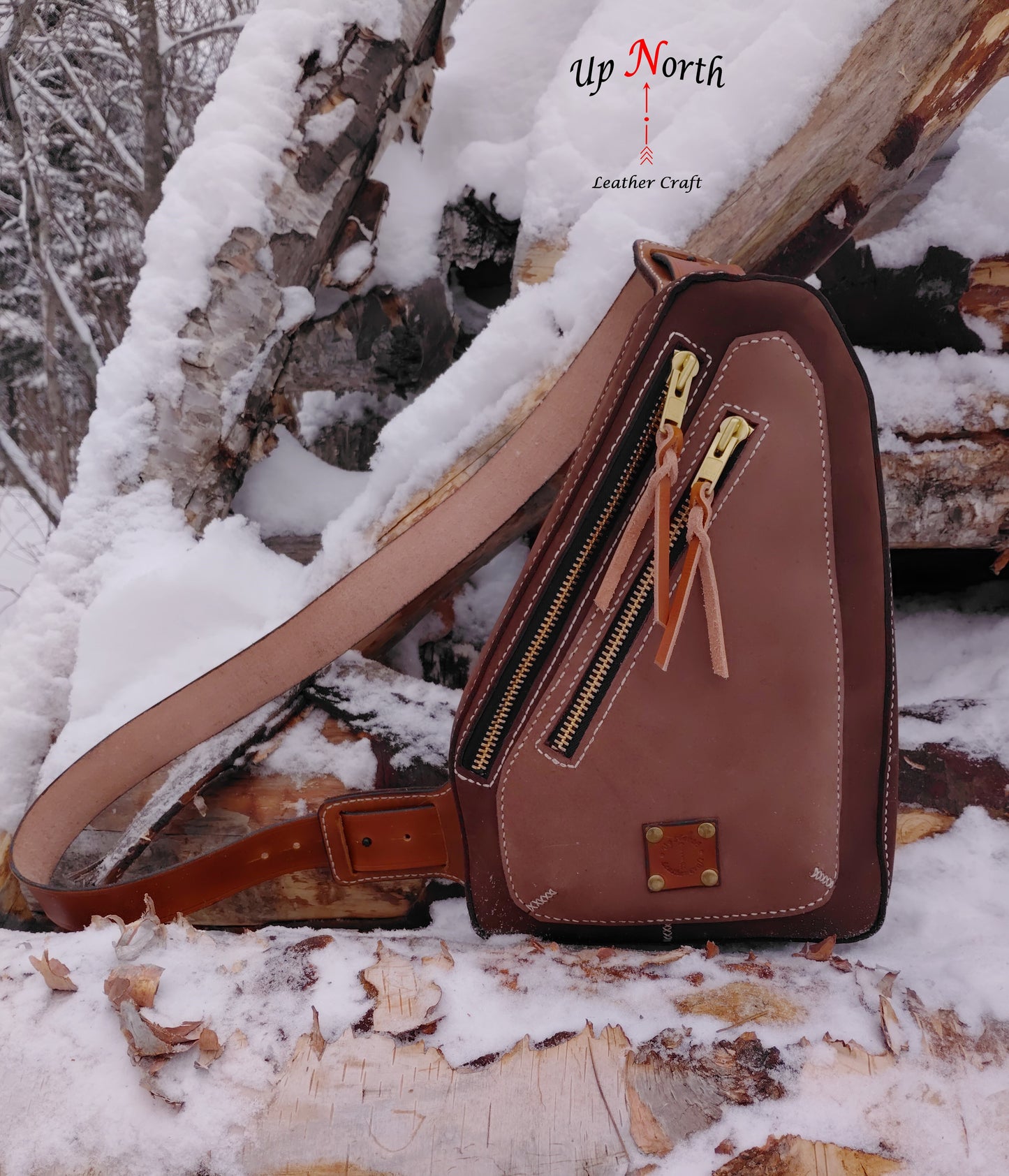 (01WP25) The White Pine Sling Bag - Dark Earth