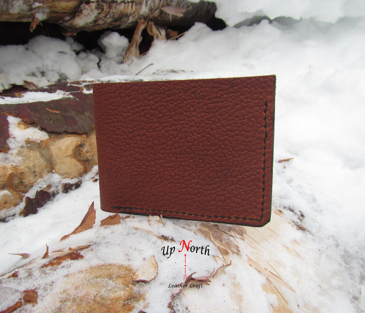 (05MW25) Men's Leather Wallet - Deep Earth