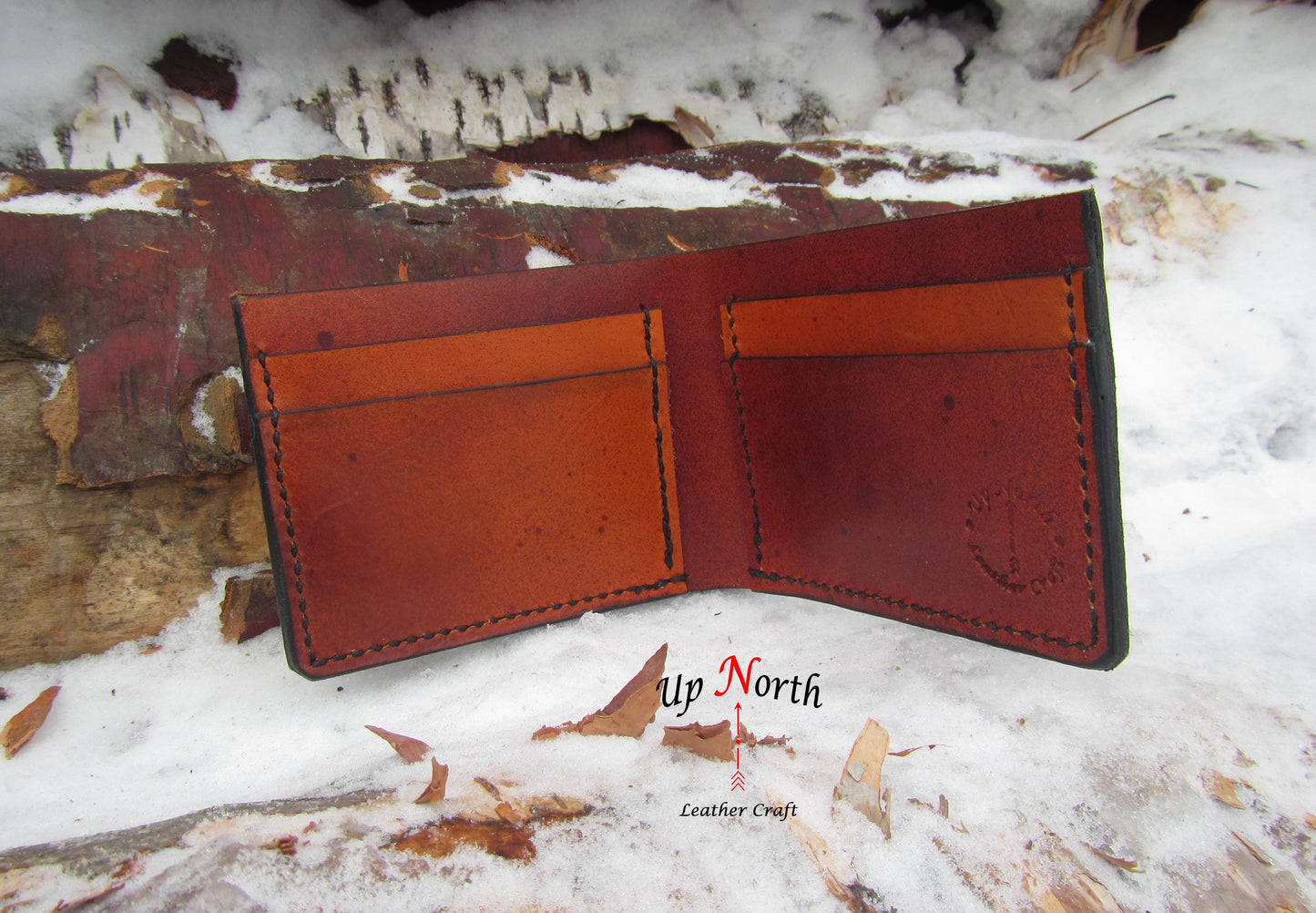 (05MW25) Men's Leather Wallet - Deep Earth