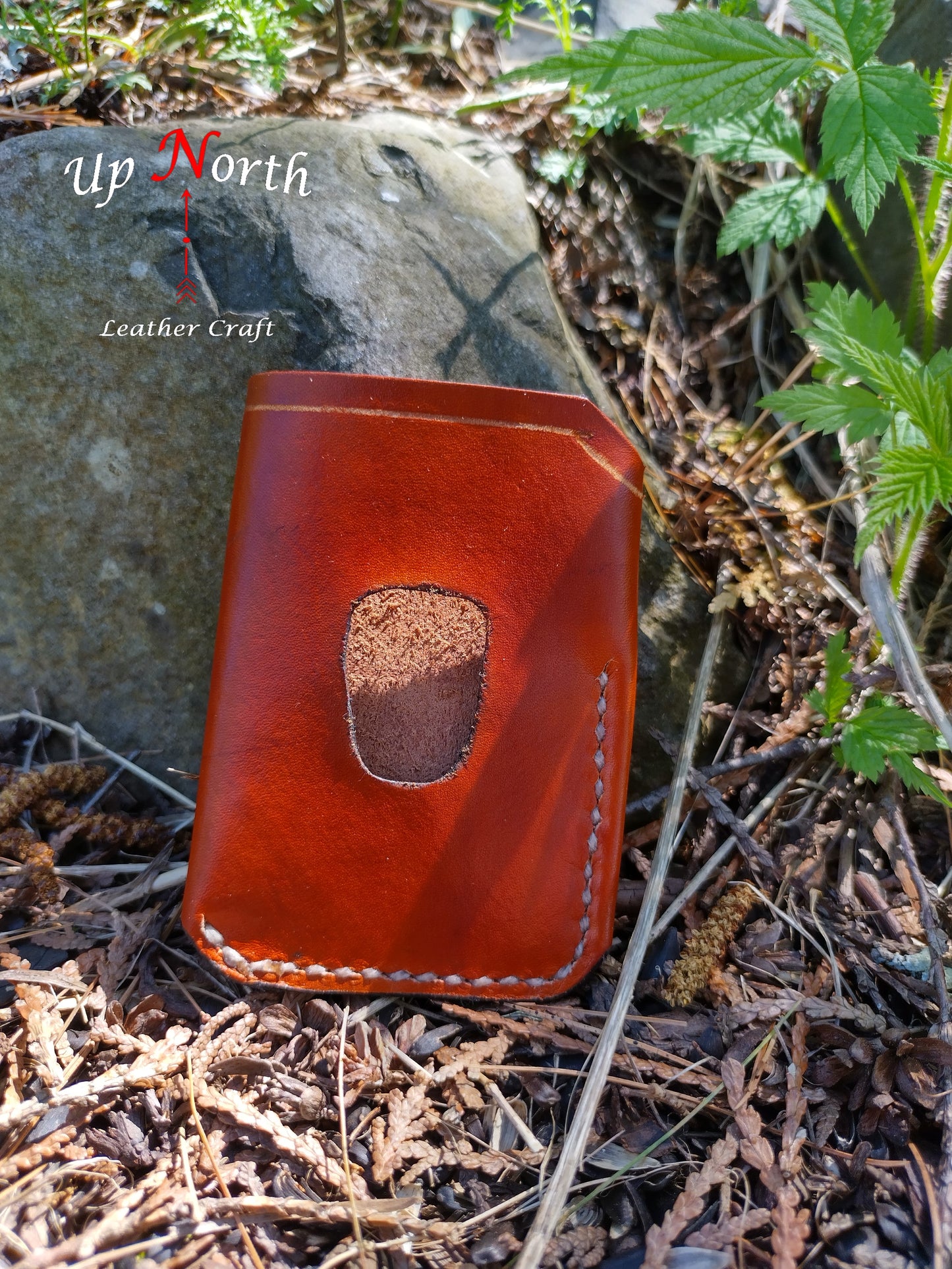(01WAW24) Leather Wrap Around Wallet - Light Tan