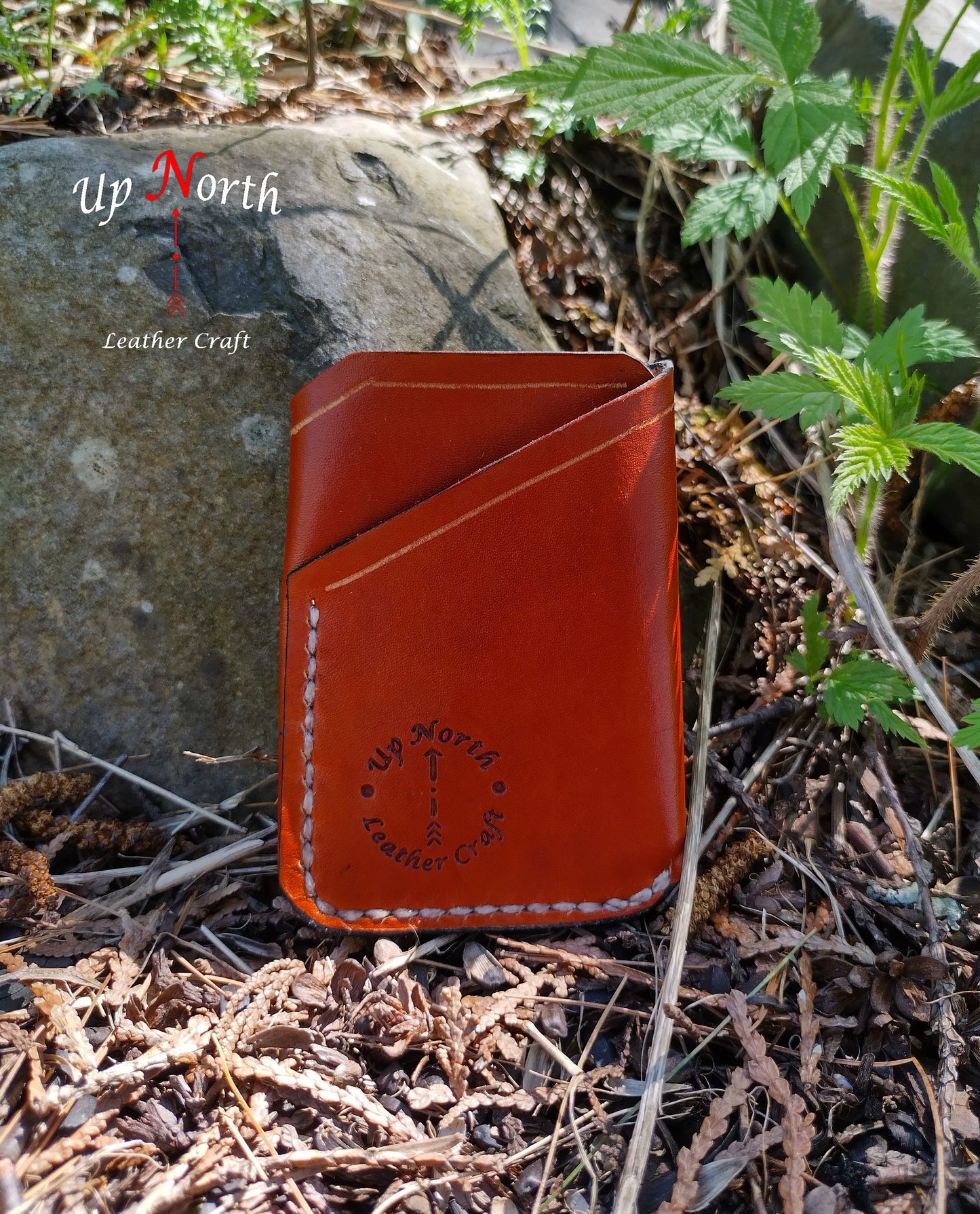 (01WAW24) Leather Wrap Around Wallet - Light Tan