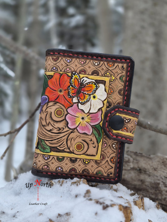 (01TSW26) Tooled Leather Snap Wallet - Its All About Summer!