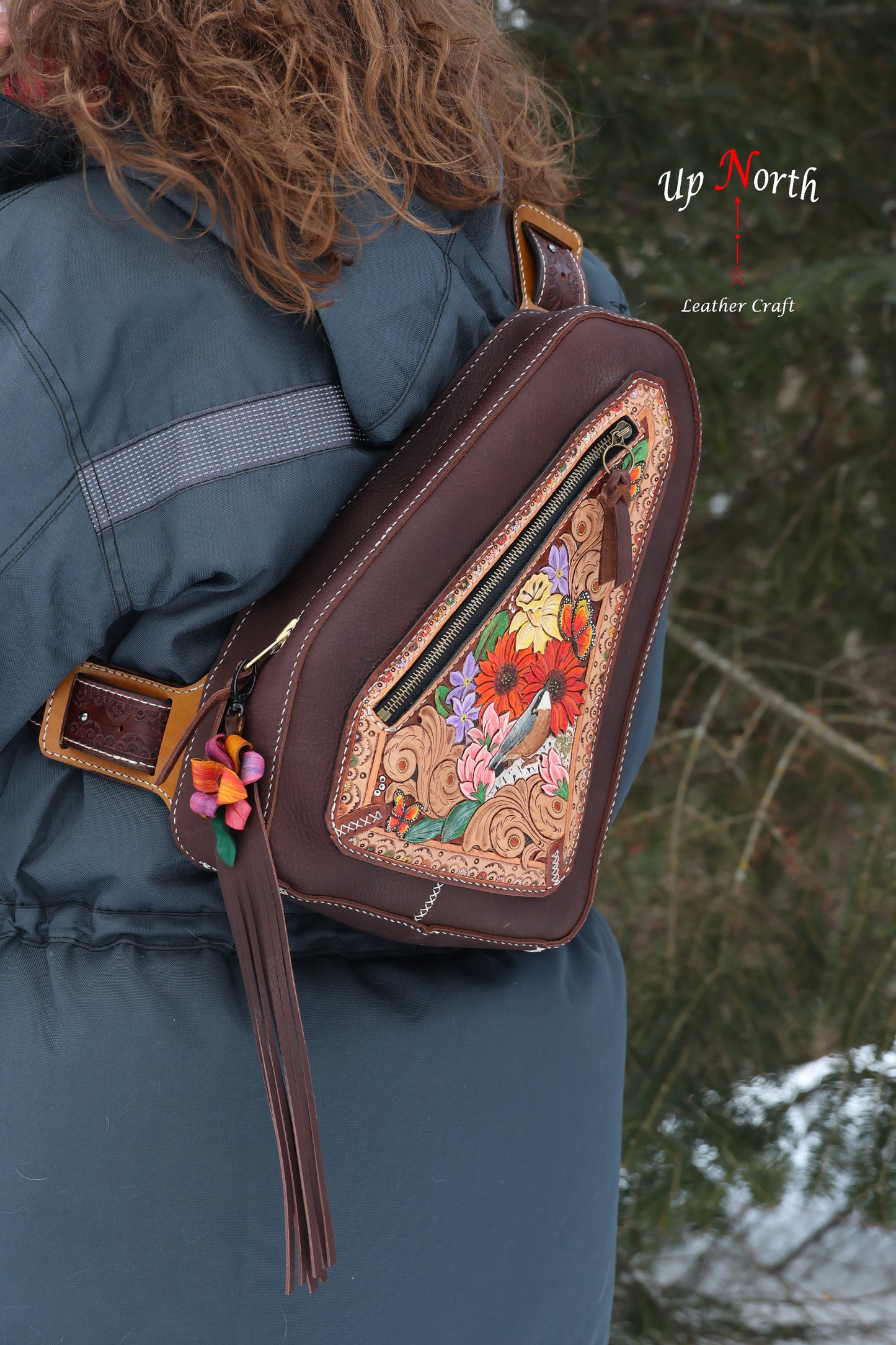 (01WP26) The White Pine Sling Bag - Wisteria