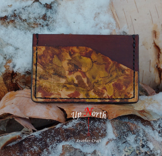 (03SW24) Handmade Minimalist 3-Slot Wallet - Camouflage