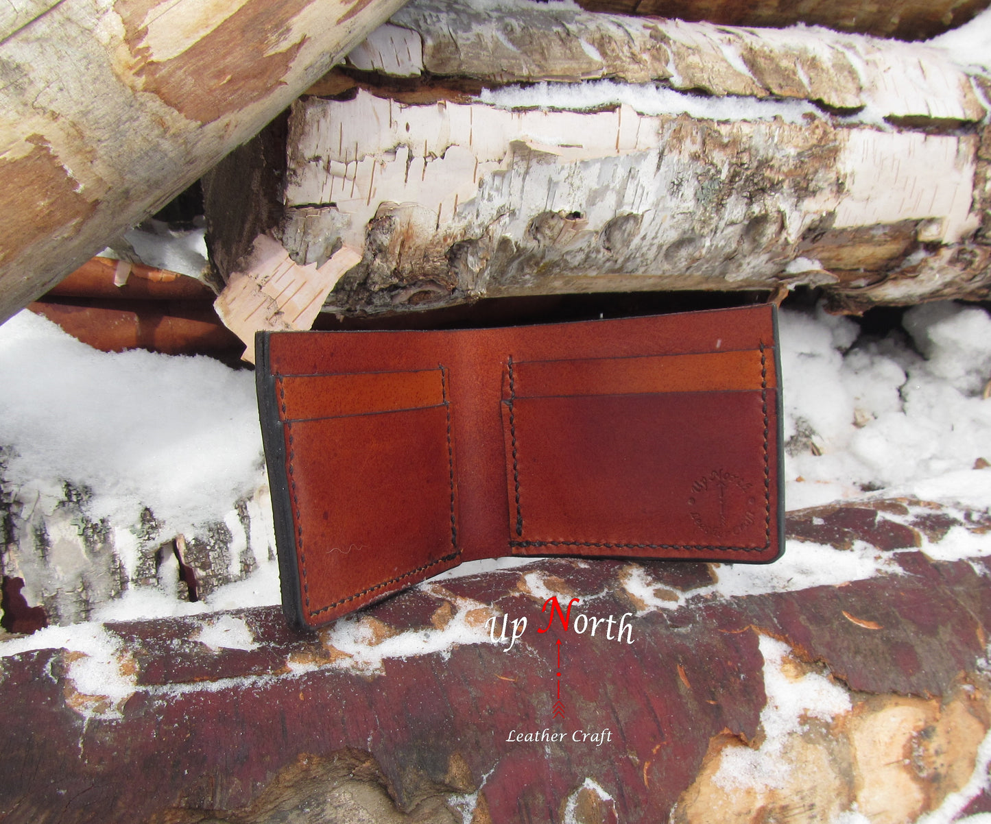(04MW25) Men's Leather Wallet - Ebbtide