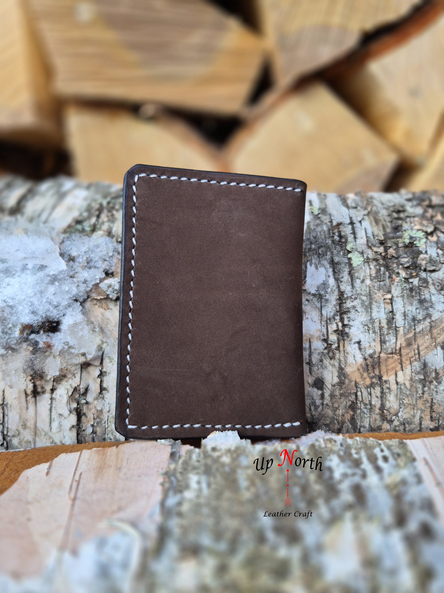 (05CW26) Leather Card Wallet - Maple