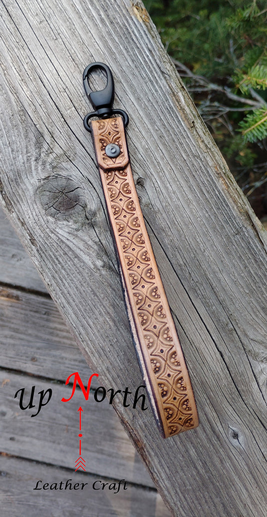 (06LA24) Handmade Leather Lanyard