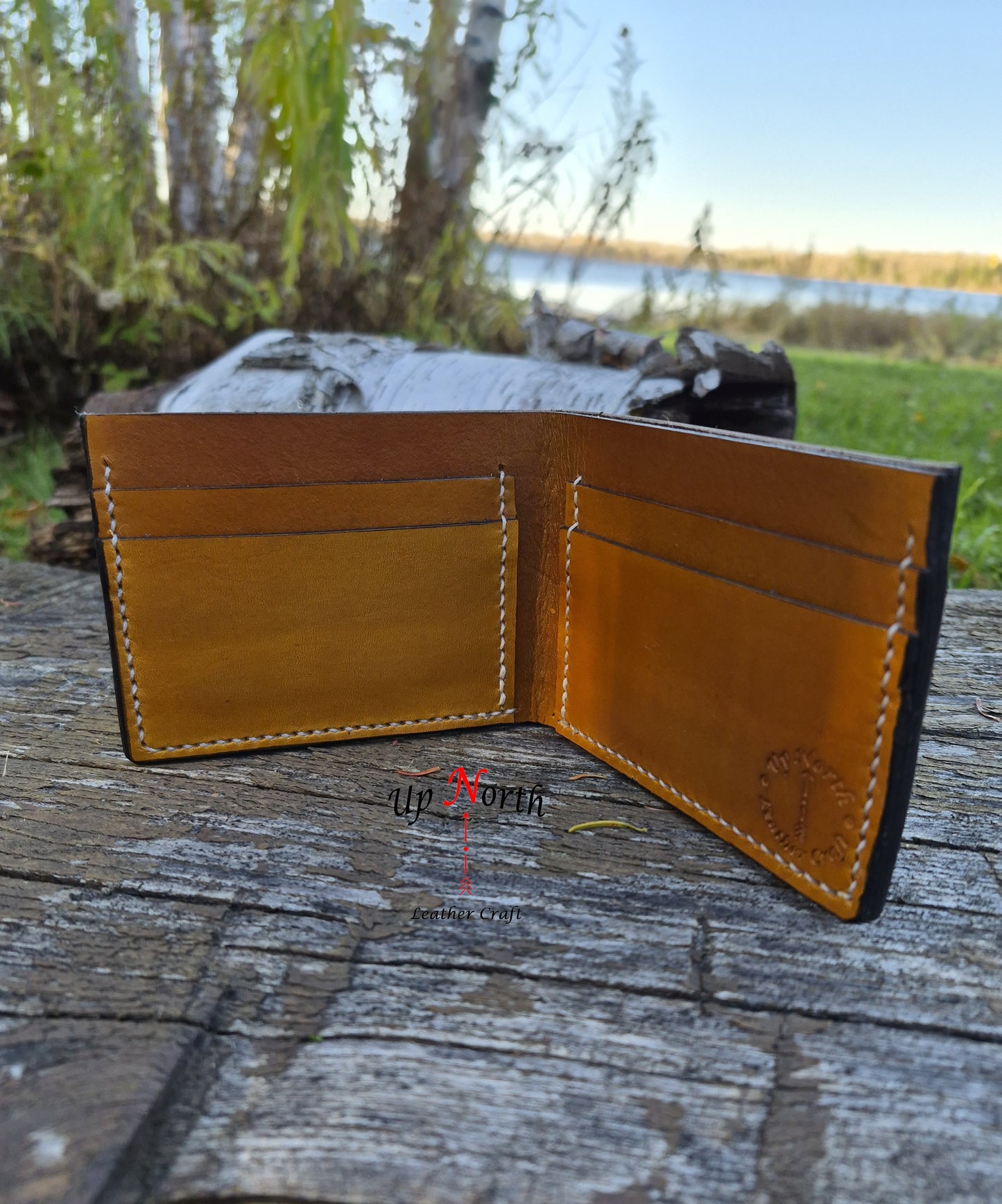 (06MW25) Men's Leather Wallet - Chocolate