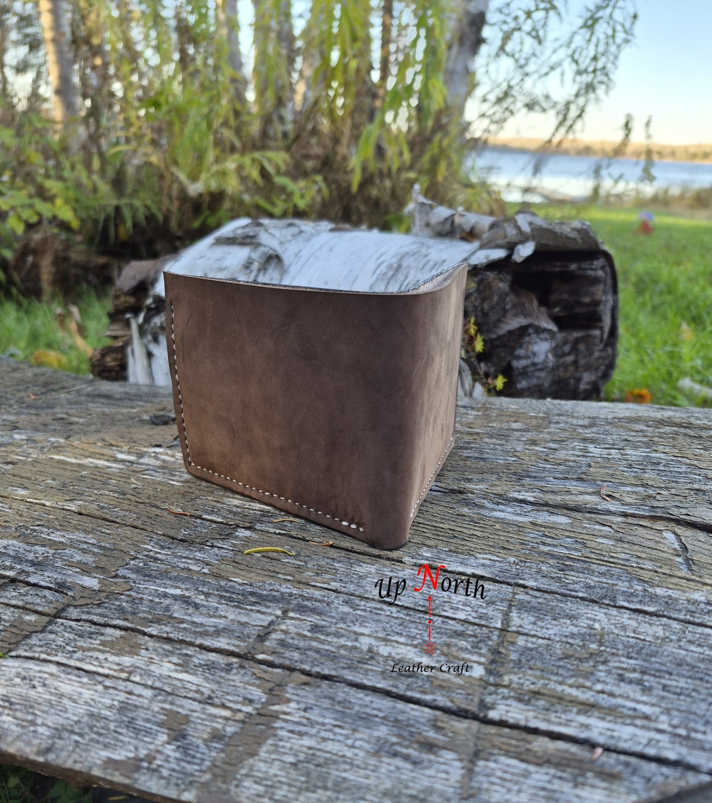 (06MW25) Men's Leather Wallet - Chocolate