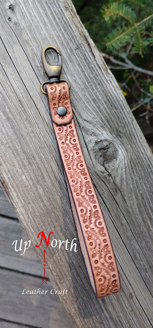 (10LA24) Handmade Leather Lanyard