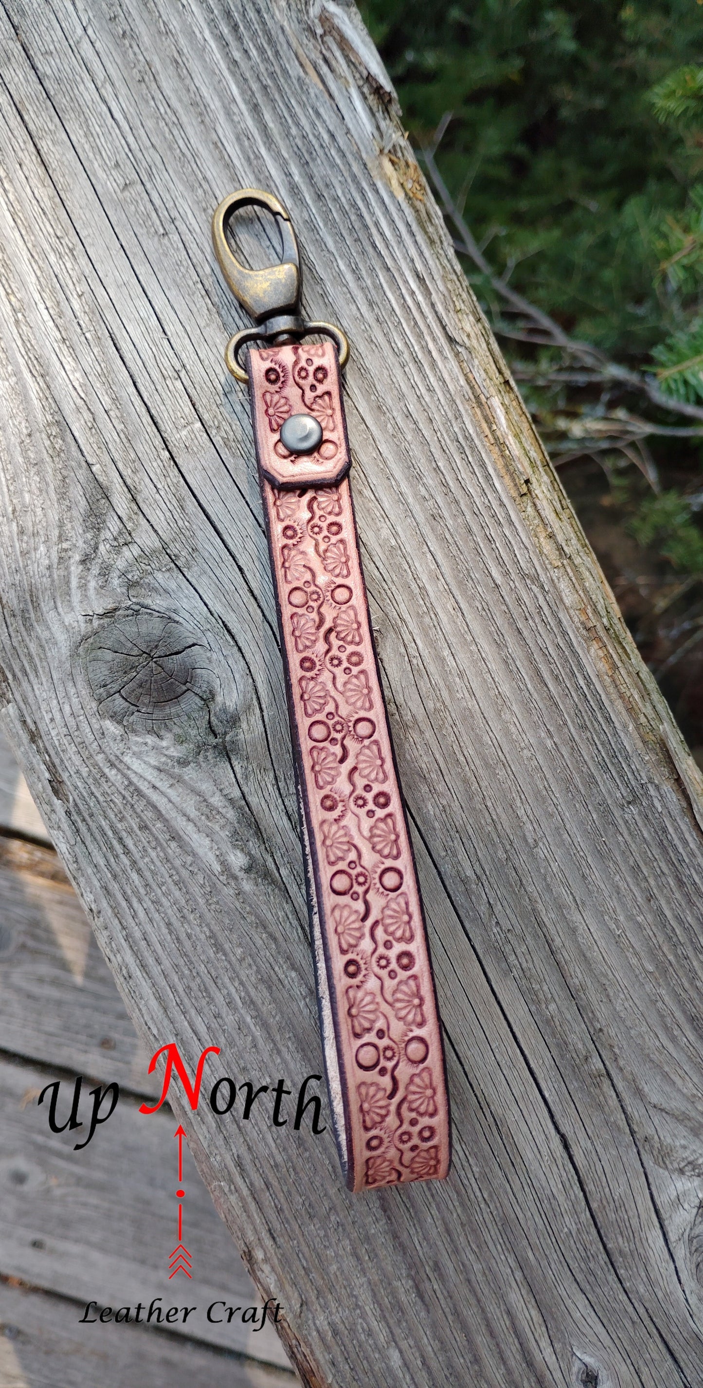 (13LA24) Handmade Leather Lanyard