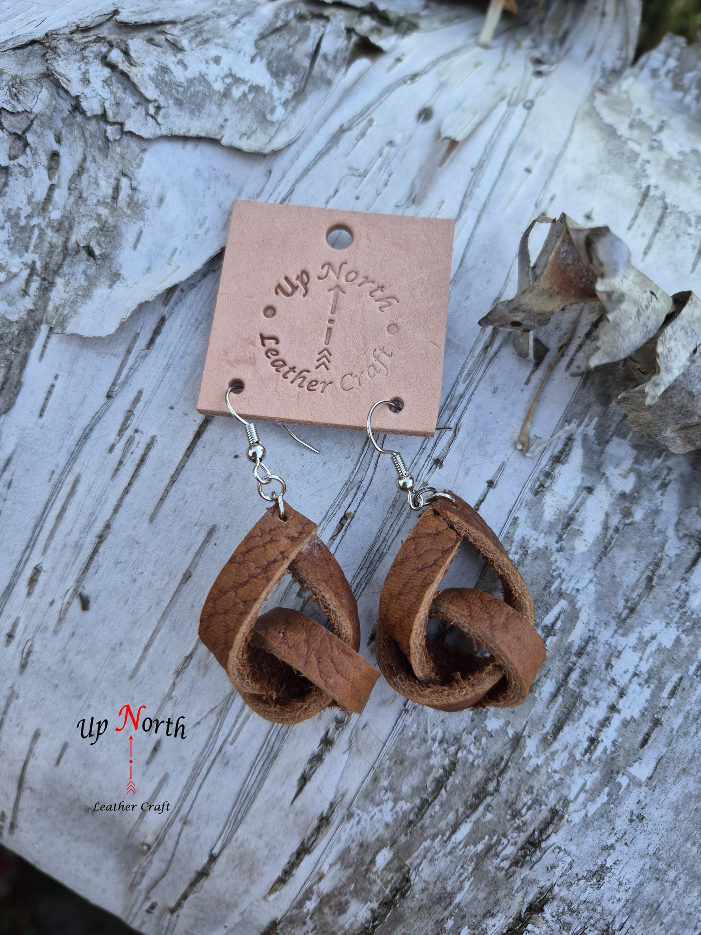 (15ER25) Leather Earrings - Spicy Tangles