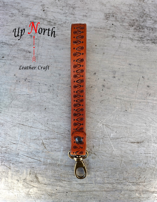 (09LA24) Handmade Leather Lanyard