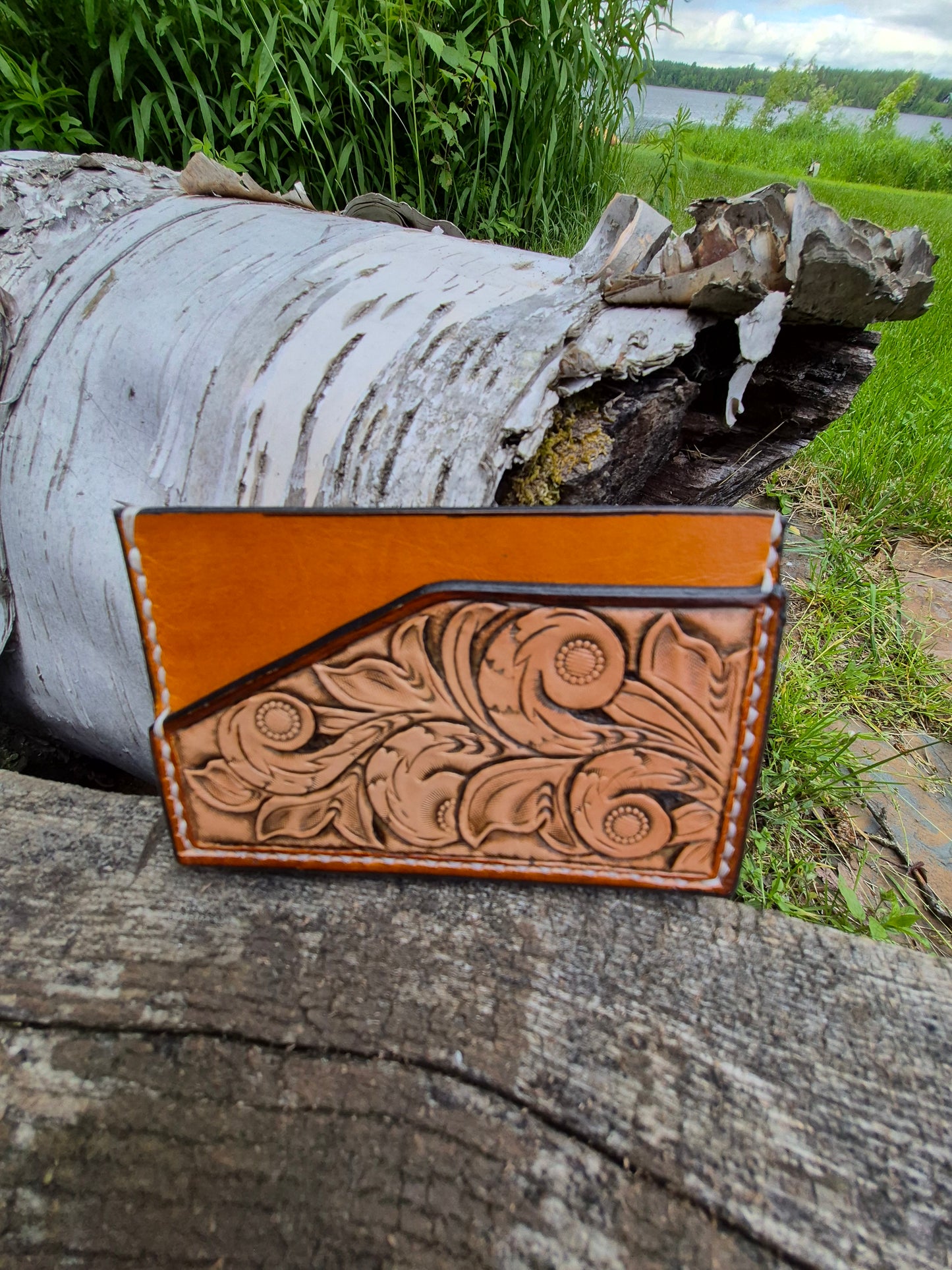 (01SW26) Leather Minimalist 3-slot Wallet-Old School